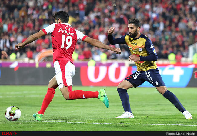 دیدار تیم های پرسپولیس تهران و نفت تهران