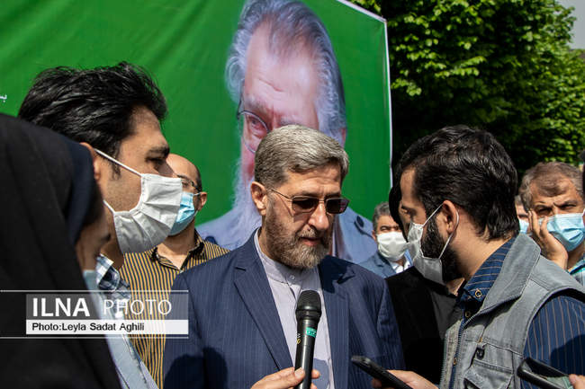 مراسم تشییع پیکر مرحوم نادر طالب زاده