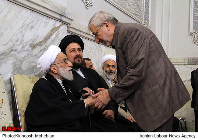 مراسم ترحیم همسر آیت الله جنتی