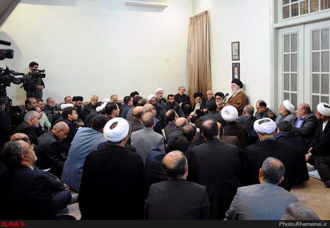 دیدار مسئولان و دست‌اندرکاران حج با رهبر انقلاب