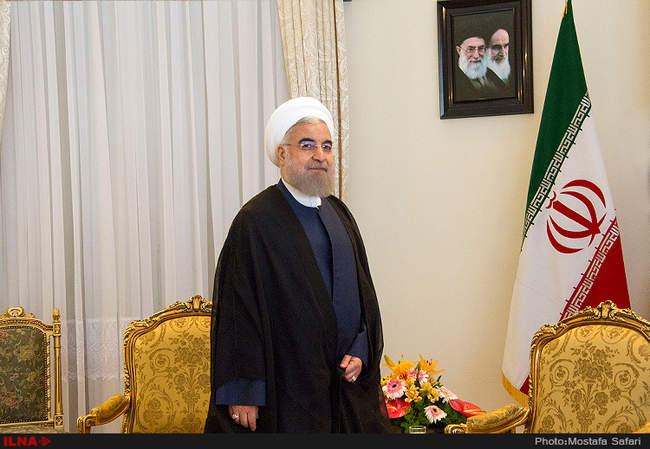 دیدار حسن روحانی رئیس جمهور کشورمان با دیمیتریس سیلورس رئیس مجلس قبر