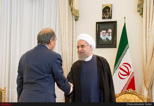 دیدار حسن روحانی رئیس جمهور کشورمان با دیمیتریس سیلورس رئیس مجلس قبر