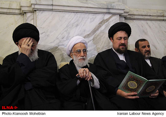 مراسم ترحیم همسر آیت الله جنتی