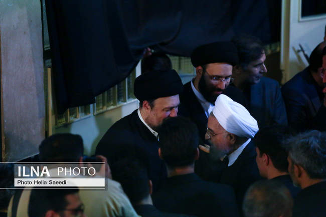 مراسم بزرگداشت والده همسر حجت‌الاسلام سید حسن خمینی در حسینیه جماران
