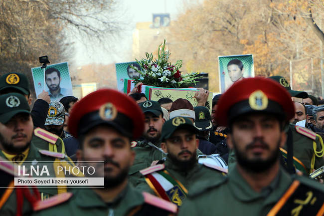 تشییع پیکر شهدای گمنام در تبریز