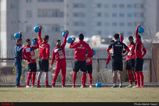 تمرین امروز تیم پرسپولیس