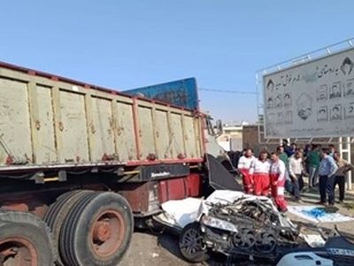فوت ۴ نفر از کارکنان دانشگاه علوم پزشکی فسا بر اثر سانحه‌ رانندگی

