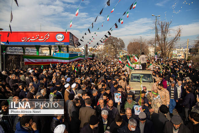 تشییع شهدای مدافع امنیت در قزوین