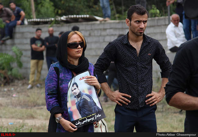 مراسم تشییع و خاکسپاری پیکر هادی نوروزی-بابل