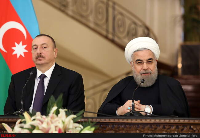 دیدار حسن روحانی با الهام علی اف رئیس جمهور آذربایجان