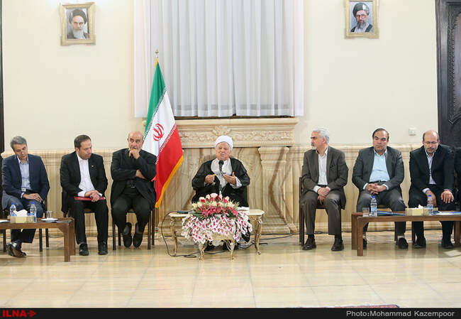 دیدار  اعضای سومین اجلاس بین‌المللی «تعامل هوشمند بازارهای پولی و سرمایه‌ در تجارت جهانی» با آیت‌الله هاشمی رفسنجانی