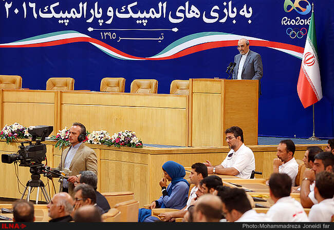 بدرقه ورزشکاران المپیکی و پارالمپیکی با حضور رئیس جمهور
