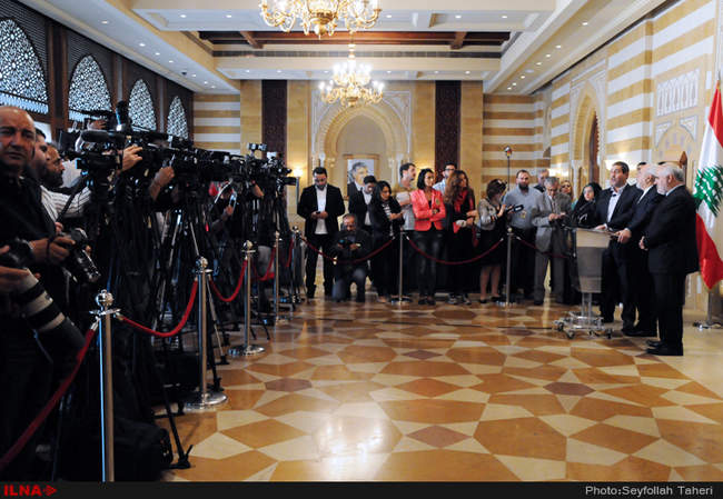 دیدارهای محمدجواد ظریف وزیر امور خارجه کشورمان در لبنان