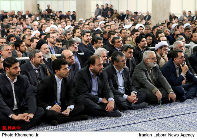 دیدار رهبر انقلاب با فعالان محیط زیست