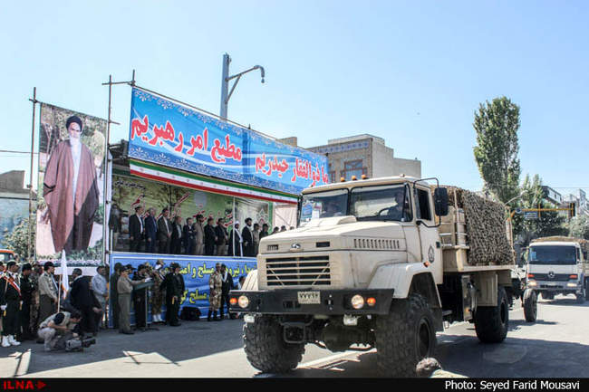 رژه نیروهای مسلح در اردبیل