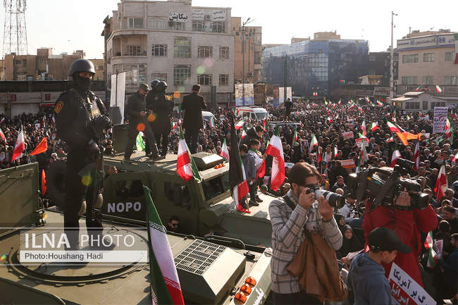 راهپیمایی محکومیت اقدامات تروریستی آمریکا و رژیم صهیونیستی علیه ملت