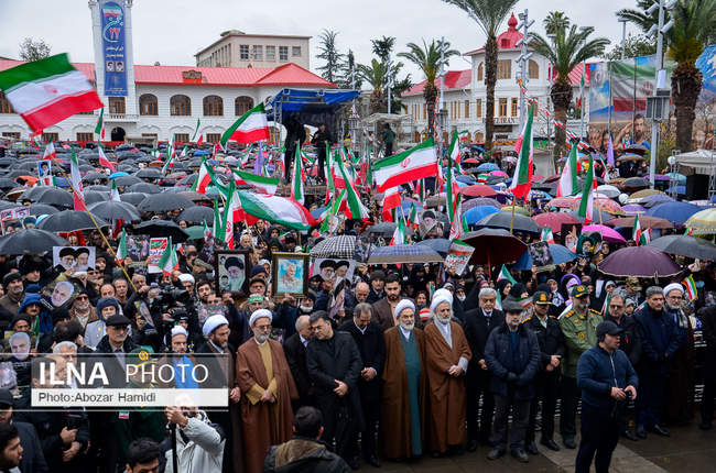 راهپیمایی 22 بهمن در استان گیلان ( رشت )