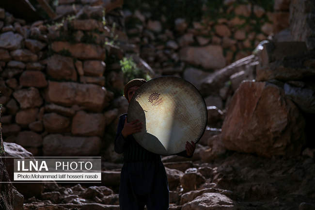 مراسم هزار دف در روستای پالنگان