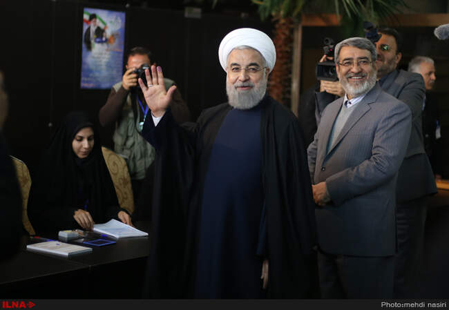 حضور رییس جمهور پای صندوق رای 
