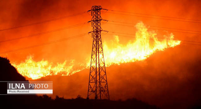 آتش سوزی در کالیفرنیای آمریکا