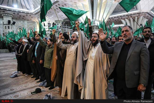 اجتماع بزرگ بسیجیان تهران در حرم امام خمینی (ره)