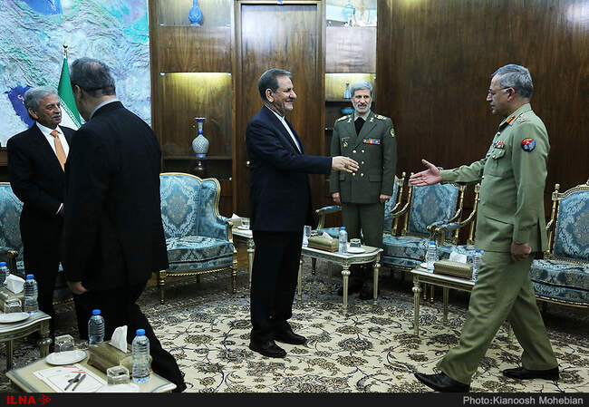 دیدار وزیر تولیدات دفاعی پاکستان با اسحاق جانگیری