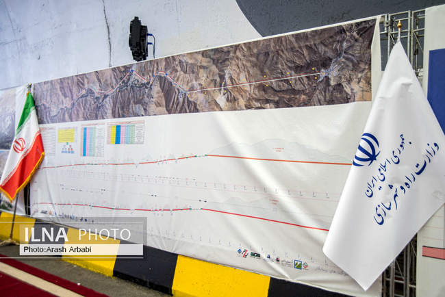 آیین بهره‌برداری از باند شرقی منطقه دو آزادراه تهران - شمال