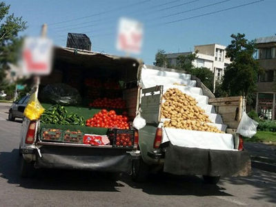 جمع‌آوری ۱۱۴ دستگاه وانت‌بار میوه‌فروش سیار توسط شهرداری تبریز 