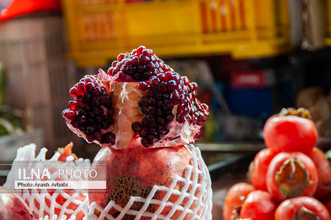 بازار تجریش تهران در آستانه شب یلدا