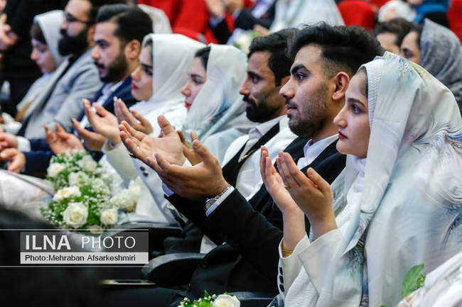 مراسم ازدواج ۹۰۰ زوج از فرزندان بازنشستگان نیروهای مسلح