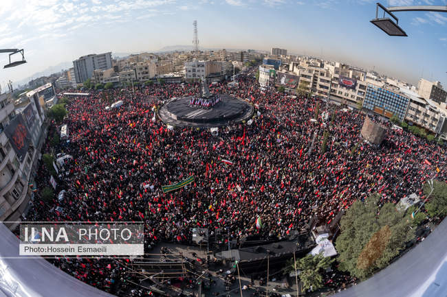 Funeral ceremony of the martyred revolutionary leader