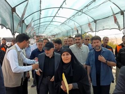 بازدید وزیر راه و شهرسازی از پایانه مرزی چذابه