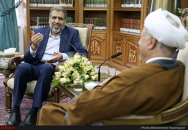 دیدار رمضان عبدالله، رئیس گروه جهاد اسلامی با آیت الله  هاشمی رفسنجانی 
