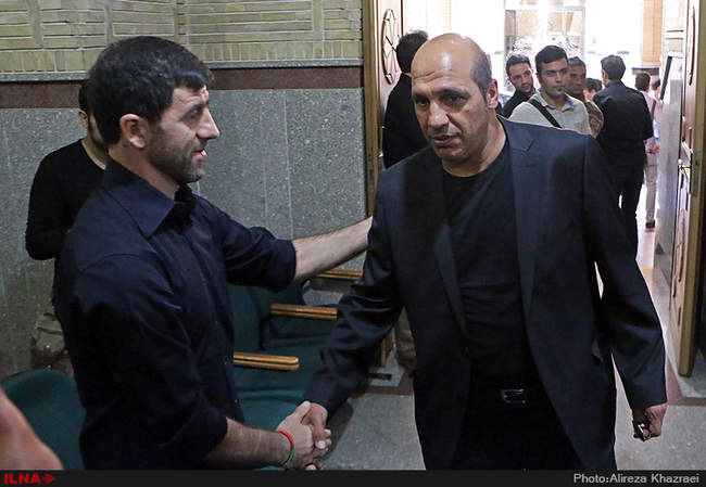 مراسم ترحیم هادی نوروزی کاپیتان تیم فوتبال پرسپولیس