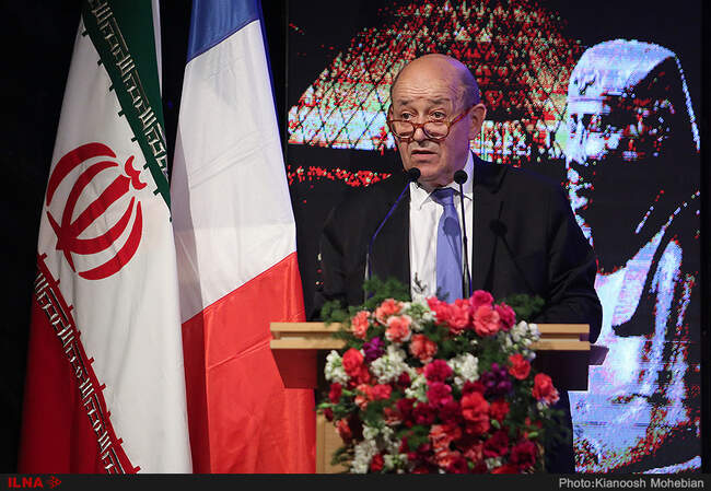 تصاویری از افتتاحیه «لوور در تهران» با حضور وزیر خارجه فرانسه