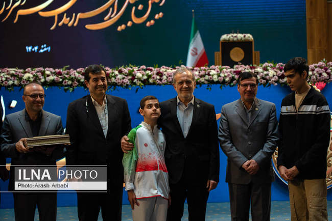 آیین تجلیل از قهرمانان سرافراز پارالمپیک ایران با حضور پزشکیان و دنی