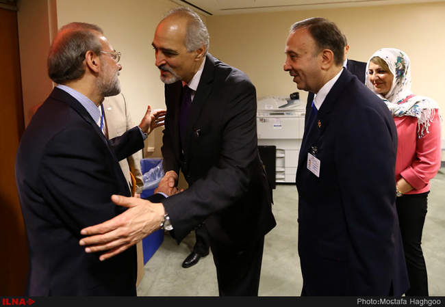 دیدارهای علی لاریجانی با روسای مجلس کشورهای حاضر در سازمان ملل - نیوی