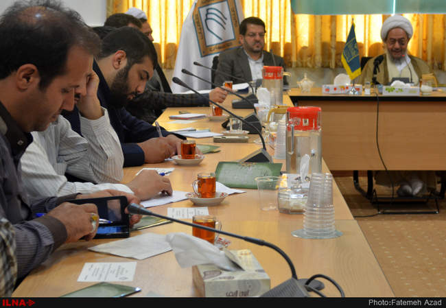 نشست خبری آیت الله مقتدایی رئیس هیئت امنای  انجمن حامیان توسعه حوزه ه