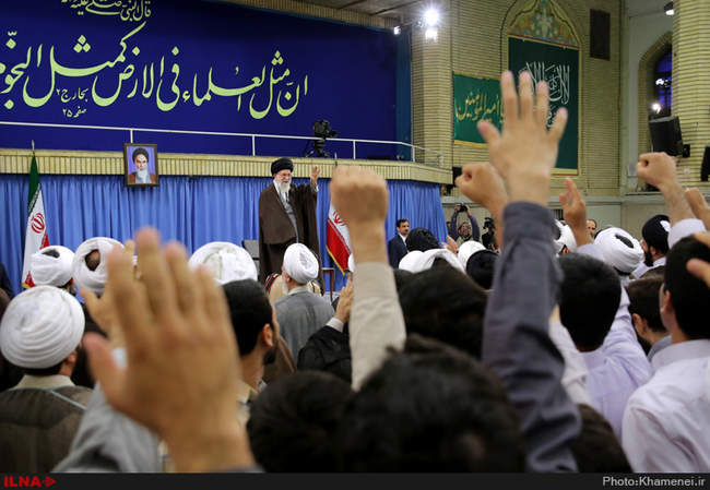 دیدار مدیران، مدرسان و طلاب حوزه‌های علمیه استان تهران با حضرت آیت‌