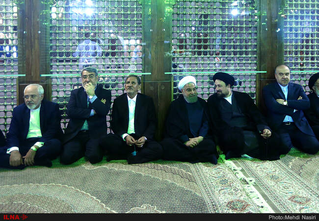 تجدید میثاق رئیس جمهور و اعضای دولت با آرمان‌های امام راحل (ره)