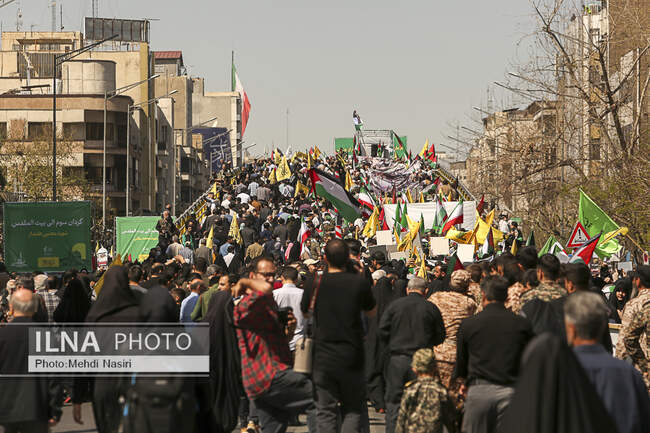  مراسم راهپیمایی روز قدس در تهران