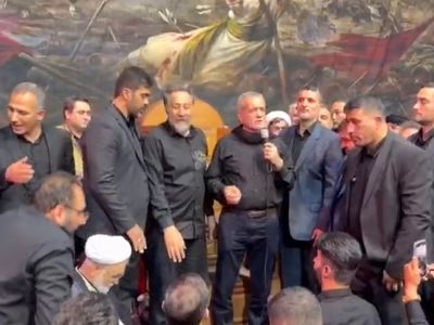نوحه خوانی دکتر ‎پزشکیان به زبان ترکی در شب عاشورا، حسینیه اعظم مکتب العباس (ع) تهران + فیلم