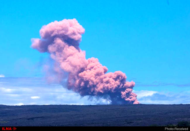 فوران آتش‌فشان کیلاویا در هاوایی