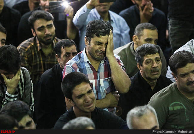مراسم وداع با پیکر شهید حادثه تروریستی مجلس جواد تیموری