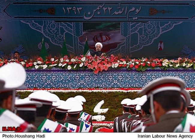 حضور رییس جمهور در راهپیمایی یوم الله ۲۲ بهمن