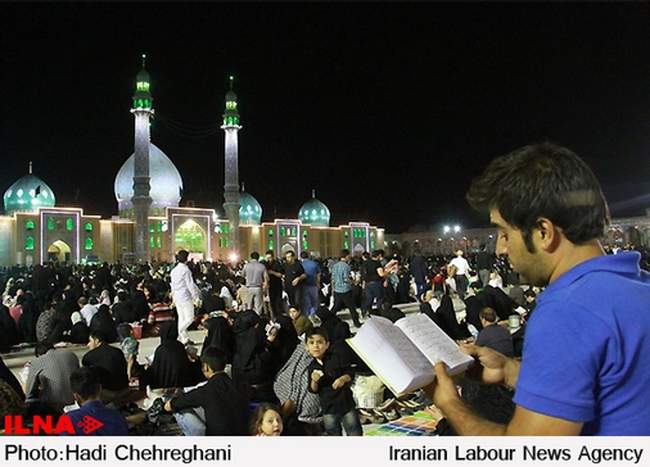 آیین‌ احیای شب بیست و یکم ماه رمضان / مسجد جمکران