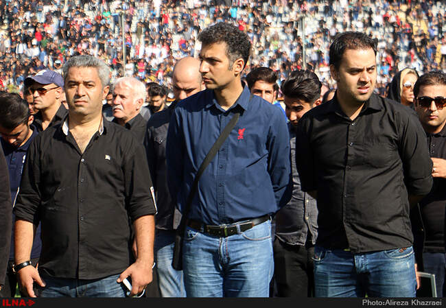 تشییع پیکر هادی نوروزی کاپیتان تیم فوتبال پرسپولیس