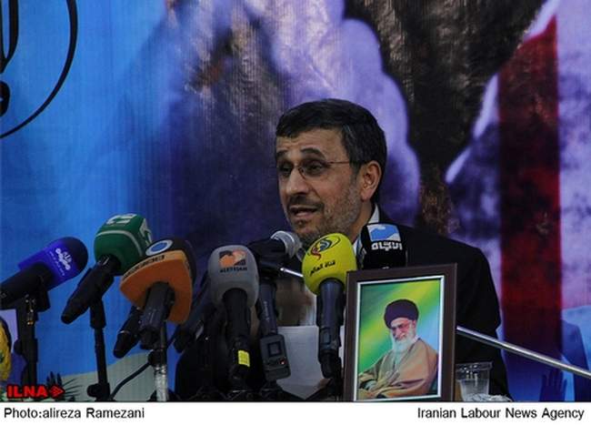 سخنرانی محمود احمدی‌نژاد در مسجد دولت‌آباد شهرری