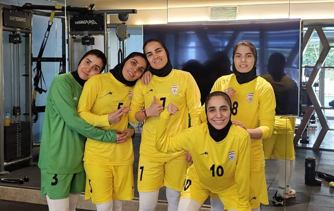 تمرین ریکاوری ملی پوشان فوتسال بانوان در سالن جیم
