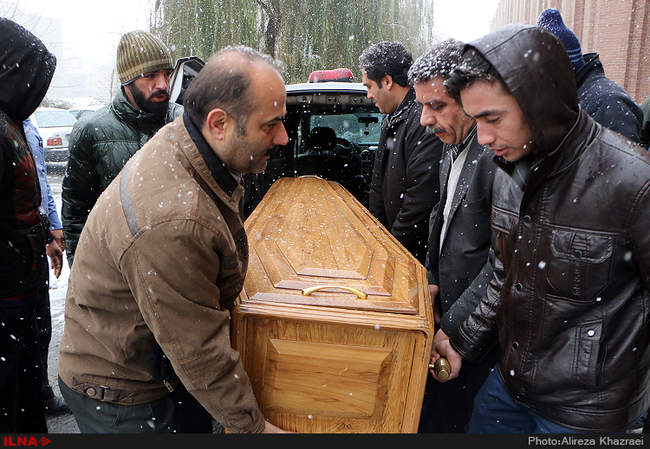 مراسم تشییع  پیکر مرحوم احمد منزوی